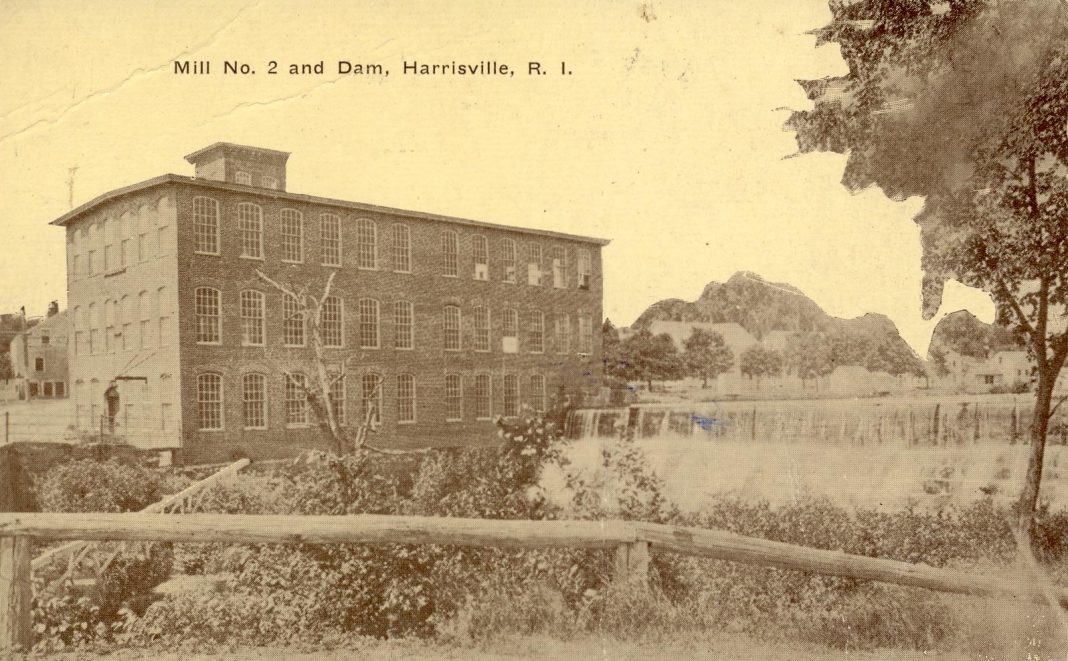 Burrillville Then & Now Harrisville Dam & Waterfall NRI NOW